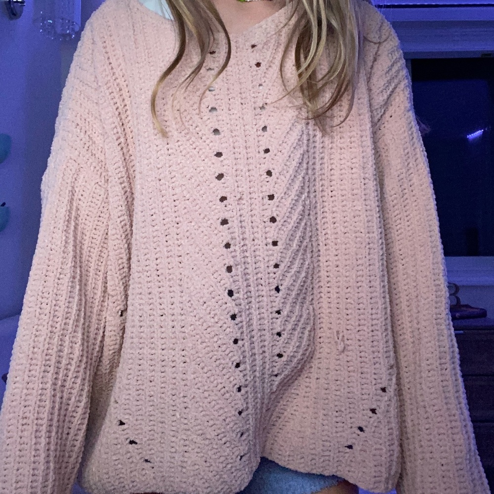 Oversized Sweatshirt (Pink)